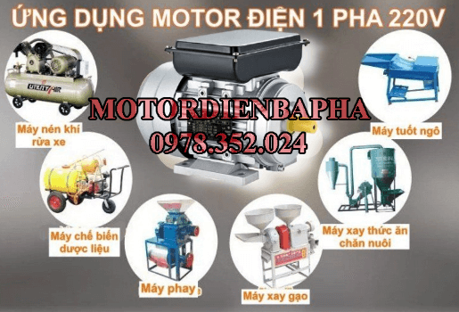 Ứng dụng động cơ điện 1 pha