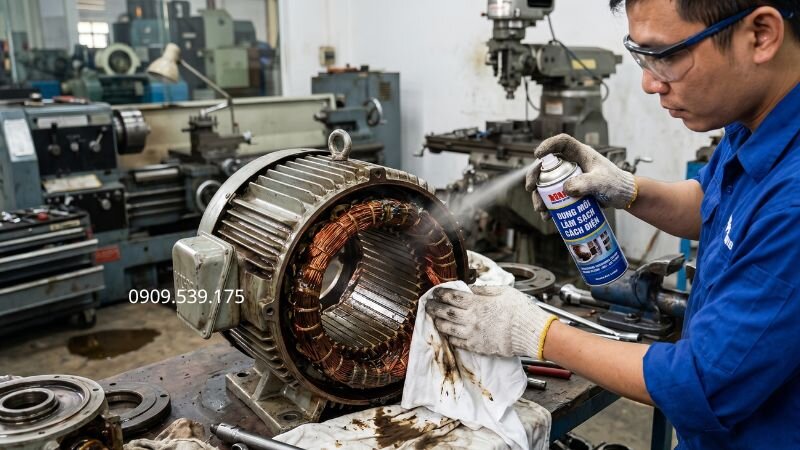 Vệ sinh bằng hóa chất dung môi chuyên dụng